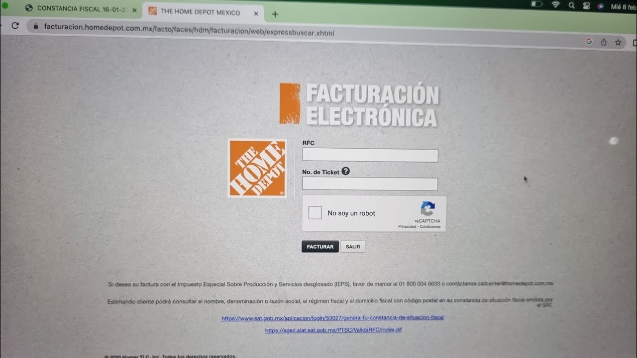 Facturacion Electronica the Home Depot