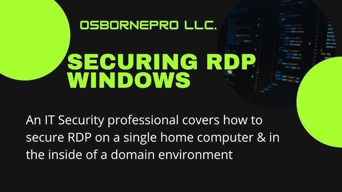 Secure Rdp from Home